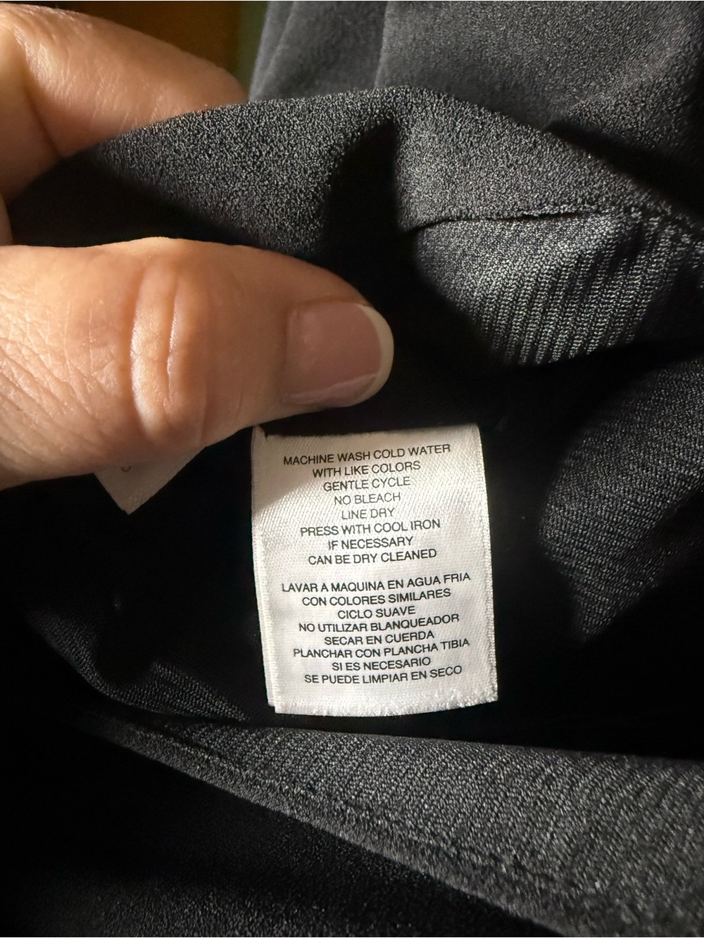 RACHEL Rachel Roy Black Long-Sleeve Draped Wrap Dress - Picture 6 of 6